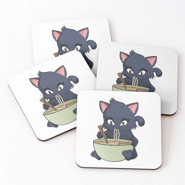 Item preview, Kawaii Cat Ramen Anime Kitty designed and sold by perfectpresents.