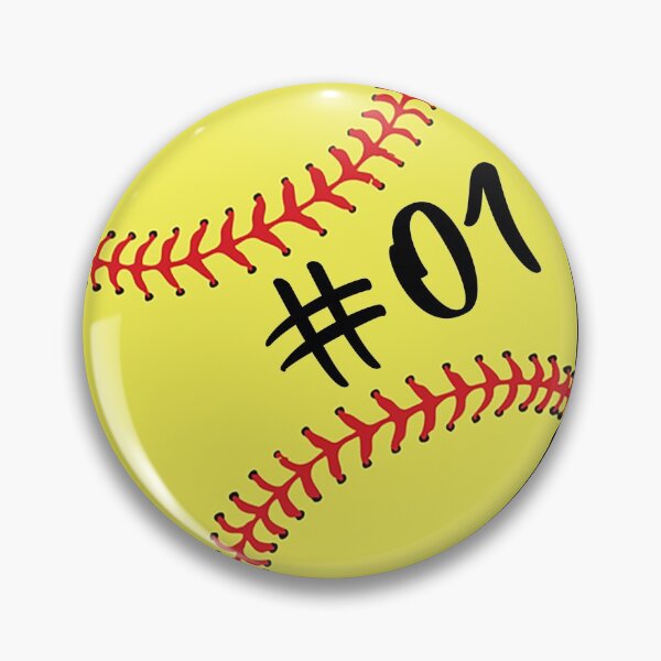 Item preview, Softball Player Back No  Number 01 #01 Ball Sport Sticker designed and sold by theshirtinator.