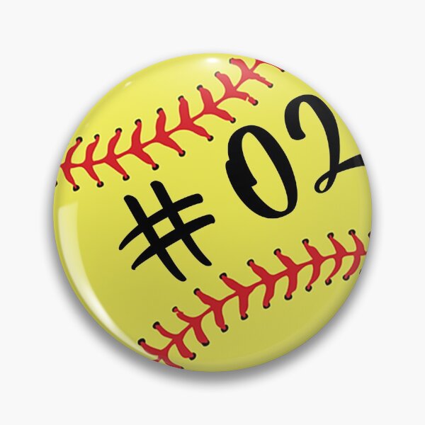 Item preview, Softball Player Back No  Number 02 #02 Ball Sport Sticker designed and sold by theshirtinator.