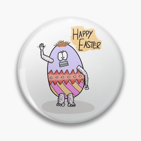 Item preview, Happy Easter - Angry Easter Egg - Waving designed and sold by Martin Peck.