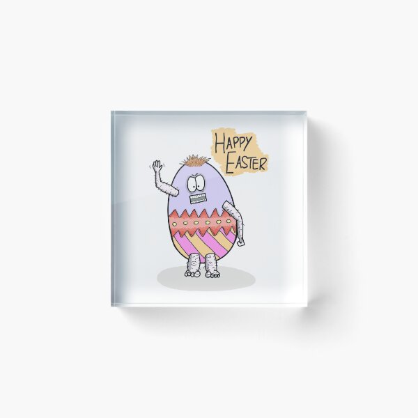 Item preview, Happy Easter - Angry Easter Egg - Waving designed and sold by Martin Peck.