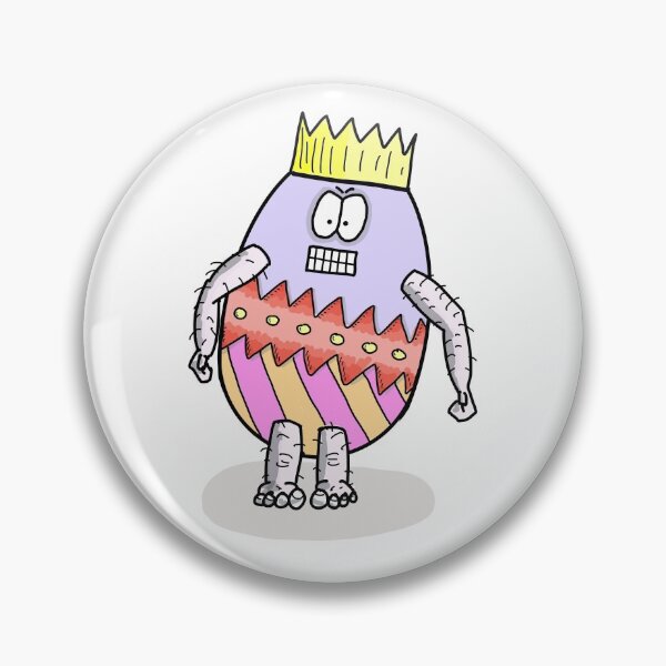 Item preview, Angry Easter Egg - King of the Eggs designed and sold by Martin Peck.