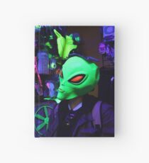 alien abduction glowing photo Hardcover Journal