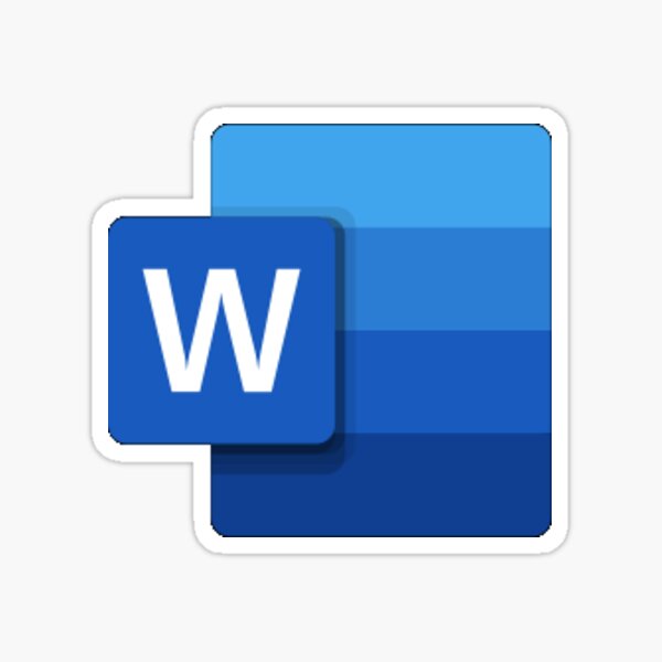 Microsoft Word Sticker for Sale by yuccaroot
