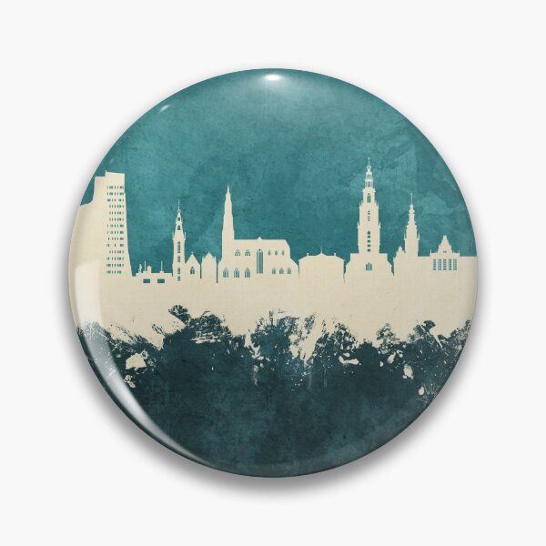 Item preview, Groningen The Netherlands Skyline designed and sold by ArtPrints.