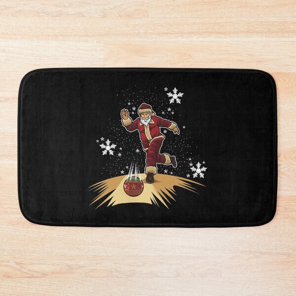 Artikelvorschau, Santa Claus Plays Bowling - Christmas Bowling Team entworfen und verkauft von anziehend.