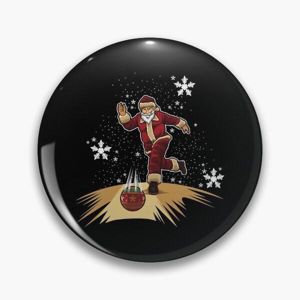 Artikelvorschau, Santa Claus Plays Bowling - Christmas Bowling Team entworfen und verkauft von anziehend.