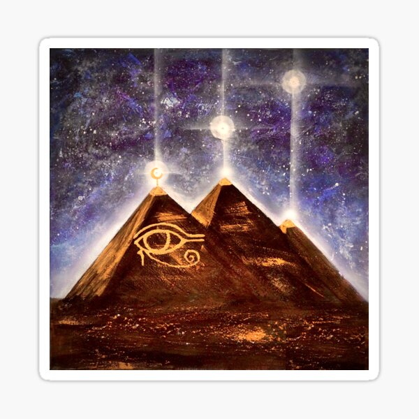 Pyramiden - Horus Auge Portale Sticker