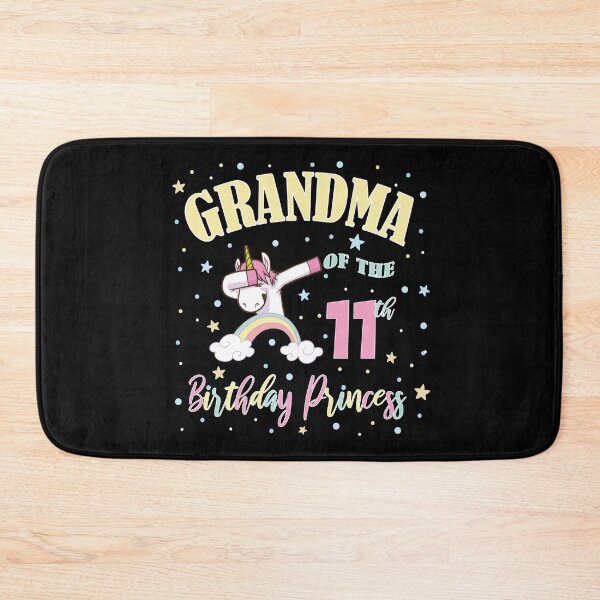 Item preview, Grandma Of The 11th Birthday Princess Unicorn 11 Years Old graphic designed and sold by Grabitees.