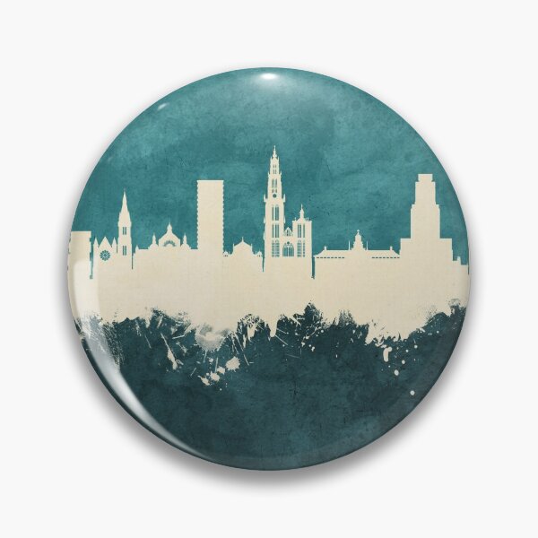 Item preview, Antwerp Belgium Skyline designed and sold by ArtPrints.