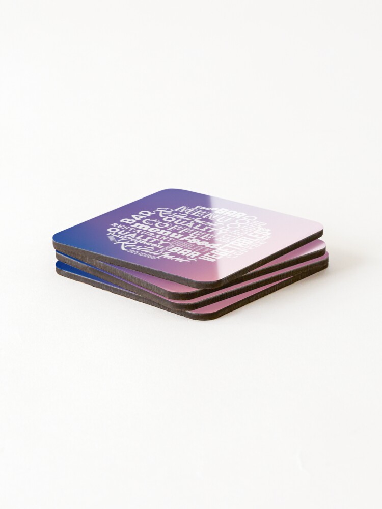 Thumbnail 4 of 5, Coasters (Set of 4), Restaurant designed and sold by Raju2018.