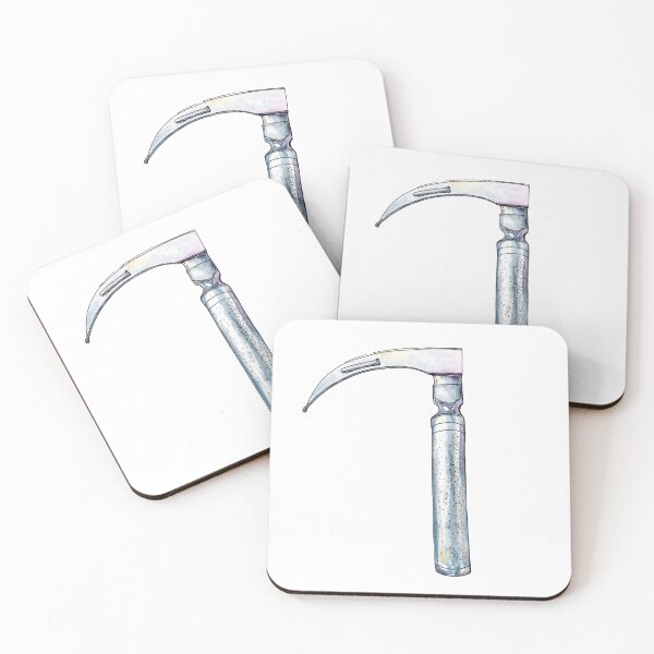 Item preview, Watercolor hand drawn sketch illustration of laryngoscope isolated on white designed and sold by FuzzyLogicKate.