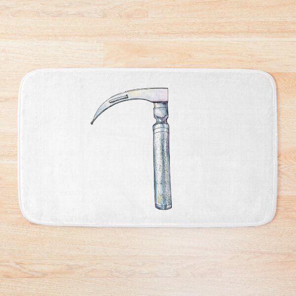 Item preview, Watercolor hand drawn sketch illustration of laryngoscope isolated on white designed and sold by FuzzyLogicKate.