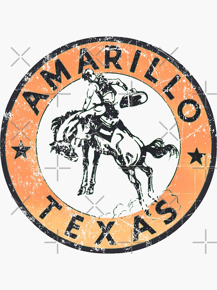 "Amarillo Texas" Sticker for Sale by Retrorockit Redbubble