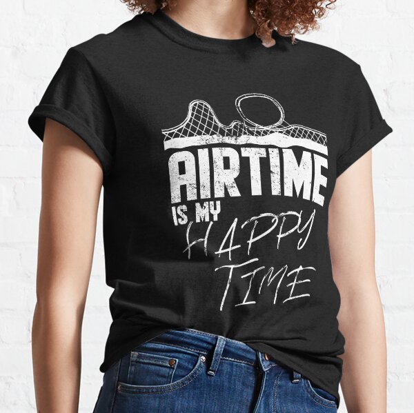 Airtime is my happy time I funny rollercoaster enthusiast design Classic T-Shirt