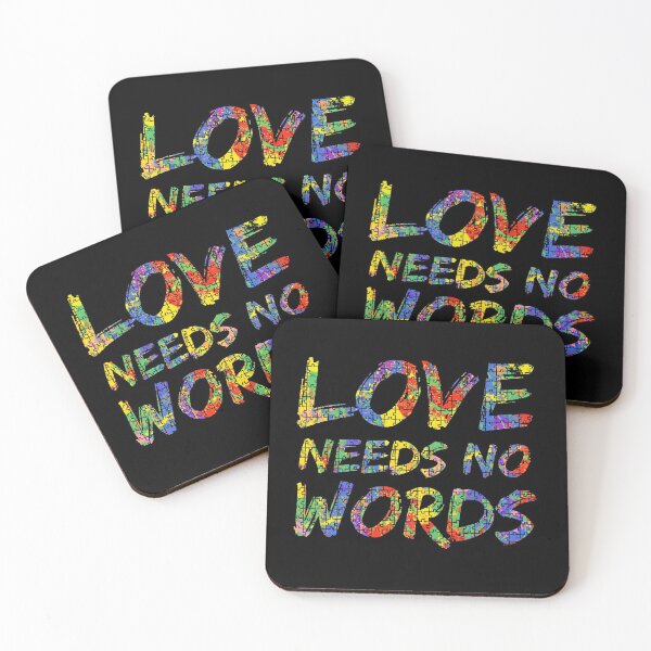 Item preview, Love Needs No Words Autism Awareness Paint Puzzle designed and sold by TNDesignStudio.