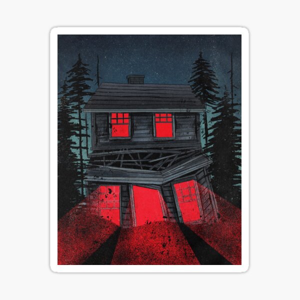Haunted House Sticker