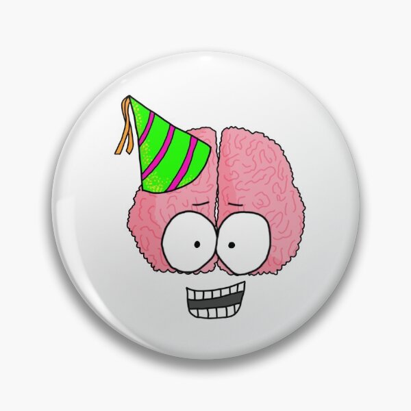 Item preview, Happy Birthday Party Brain Sticker designed and sold by Martin Peck.