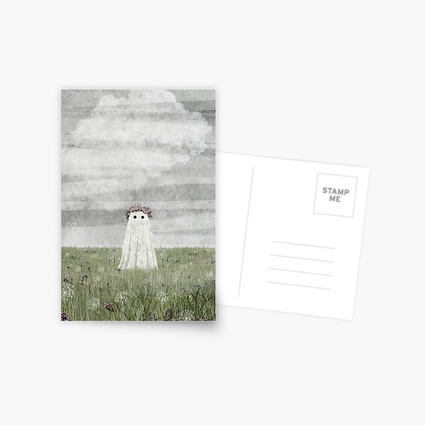 There's A Ghost in The Meadow Summer  Postcard