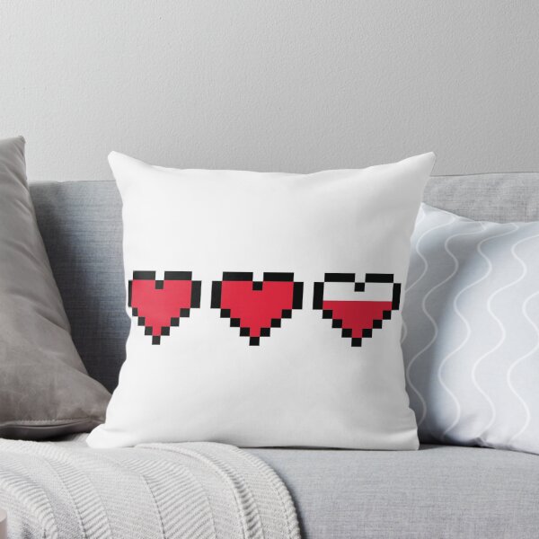 Item preview, 8 bit Hearts, Near Full Health designed and sold by CloakAndDaggers.