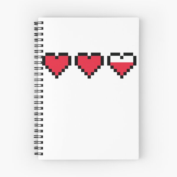 Item preview, 8 bit Hearts, Near Full Health designed and sold by CloakAndDaggers.