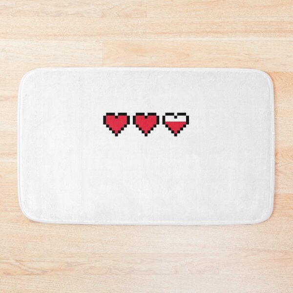 Item preview, 8 bit Hearts, Near Full Health designed and sold by CloakAndDaggers.