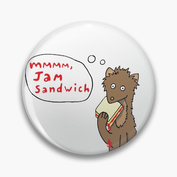 Item preview, Cute Pine Marten eating a Jam Sandwich designed and sold by Geek-topia.