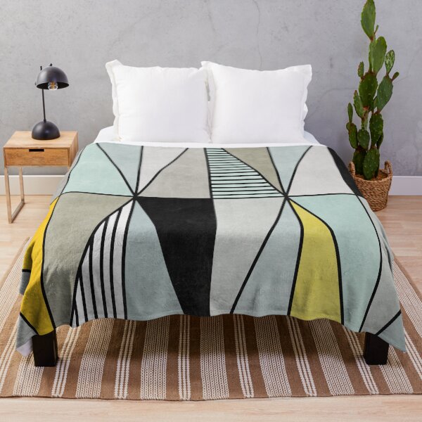 Item preview, Colorful Concrete Triangles - Yellow, Blue, Grey designed and sold by Zoltan Ratko.