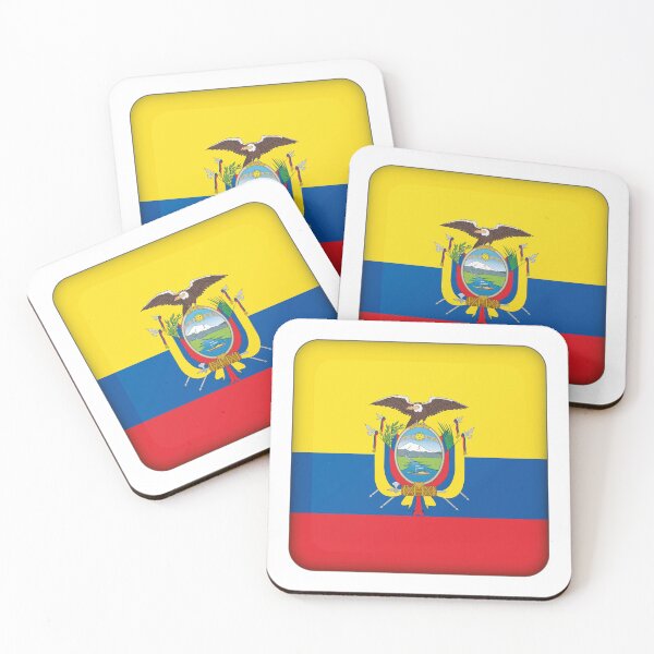 Item preview, Icon representing square button flag of Ecuador. Ideal for catalogs of institutional materials and geography designed and sold by LucianoCosmo.