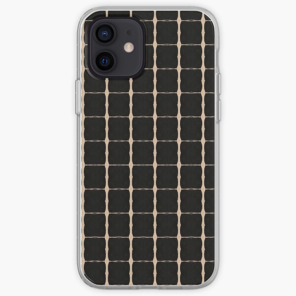 black grid iPhone Soft Case