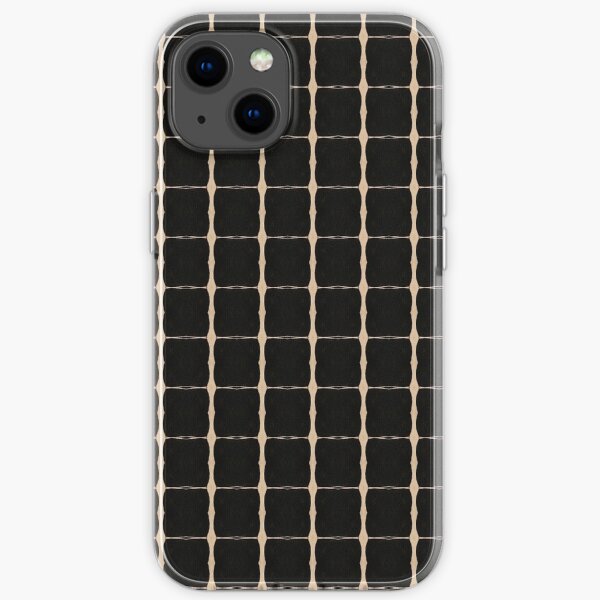 black grid iPhone Soft Case