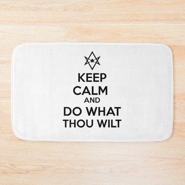 Item preview, Keep Calm And Do What Thou Wilt designed and sold by artpirate.