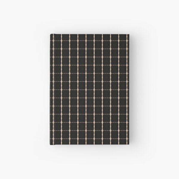 black grid Hardcover Journal