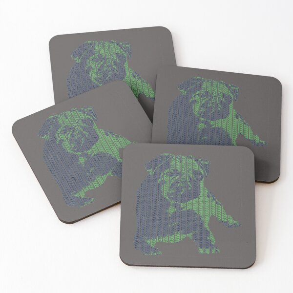 Item preview, The cute little Pug - Typography Artwork designed and sold by SPAZE-Typo.