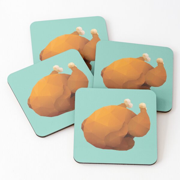 Item preview, Roasted Chicken Polygon Art designed and sold by polymolystudio.