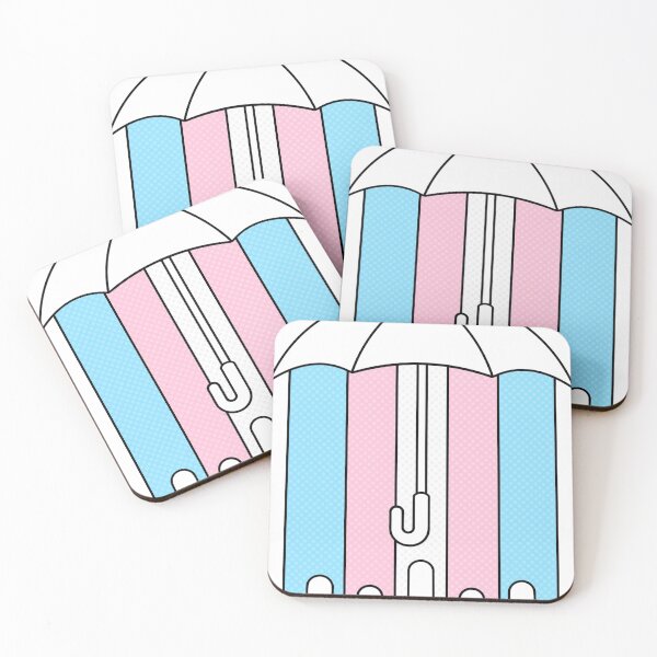 Item preview, Trans Pride Flag Umbrella designed and sold by SKITTZERELLA.