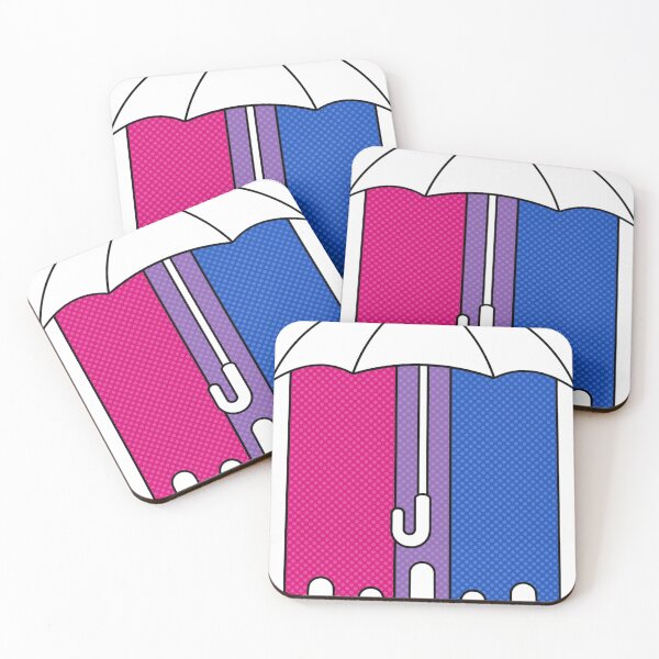 Item preview, Bisexual Pride Flag Umbrella  designed and sold by SKITTZERELLA.