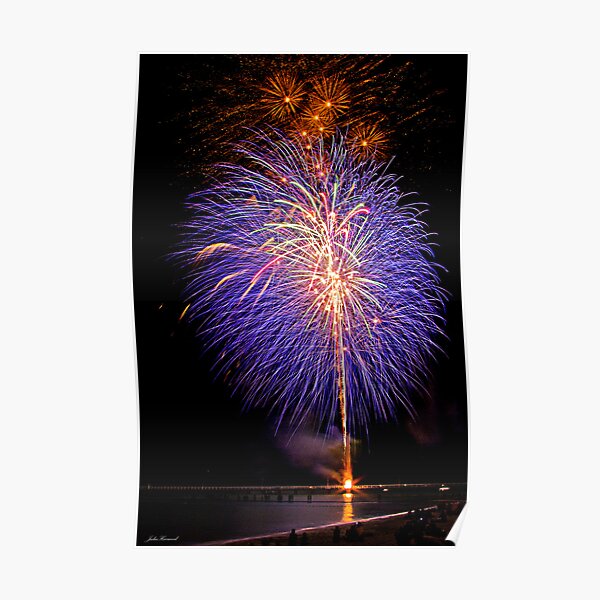 Purple Fireworks, Busselton 2012 Poster