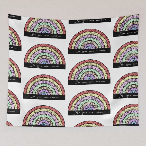 Item preview, Rainbow Mandela style patterned colours designed and sold by PaperStorm.