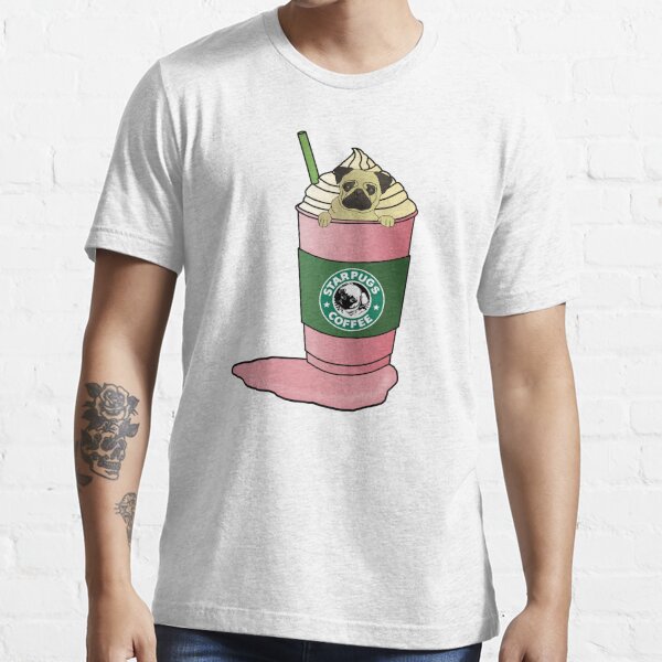 Starbucks Pug Gifts Merchandise Redbubble - frappe official t shirt roblox