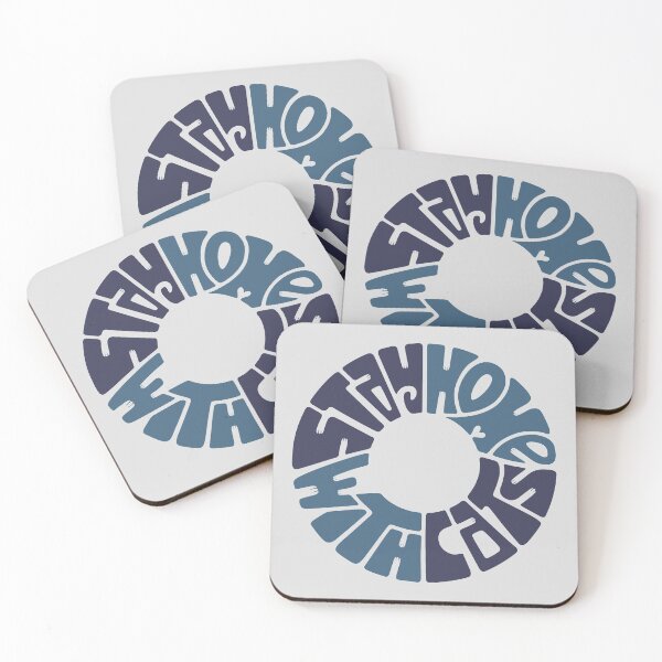Item preview, Stay Home With Cats: Circle Text designed and sold by beardsandcats.