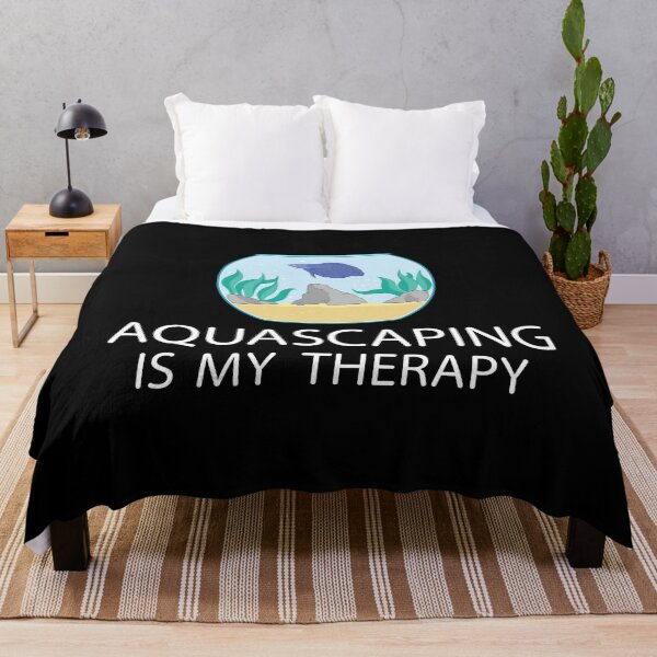 Item preview, Aquascaping Is My Therapy Funny Fish Keeper Gift design designed and sold by jakehughes2015.