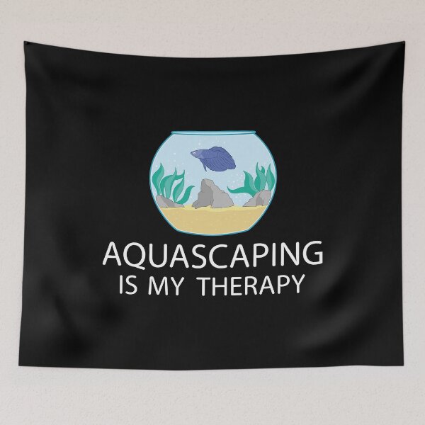 Item preview, Aquascaping Is My Therapy Funny Fish Keeper Gift design designed and sold by jakehughes2015.