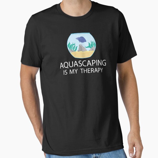 Item preview, Aquascaping Is My Therapy Funny Fish Keeper Gift design designed and sold by jakehughes2015.
