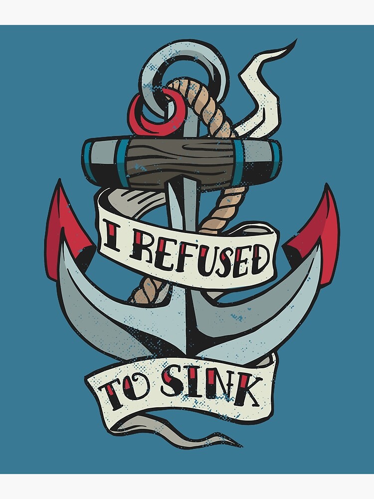 Anchor Tattoo Design For Sea Sailor | Greeting Card