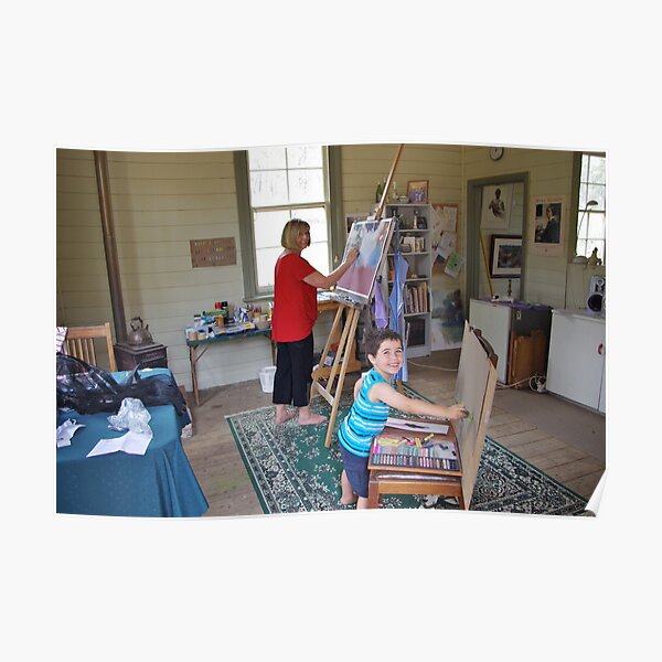 'Artist's at Work' Poster
