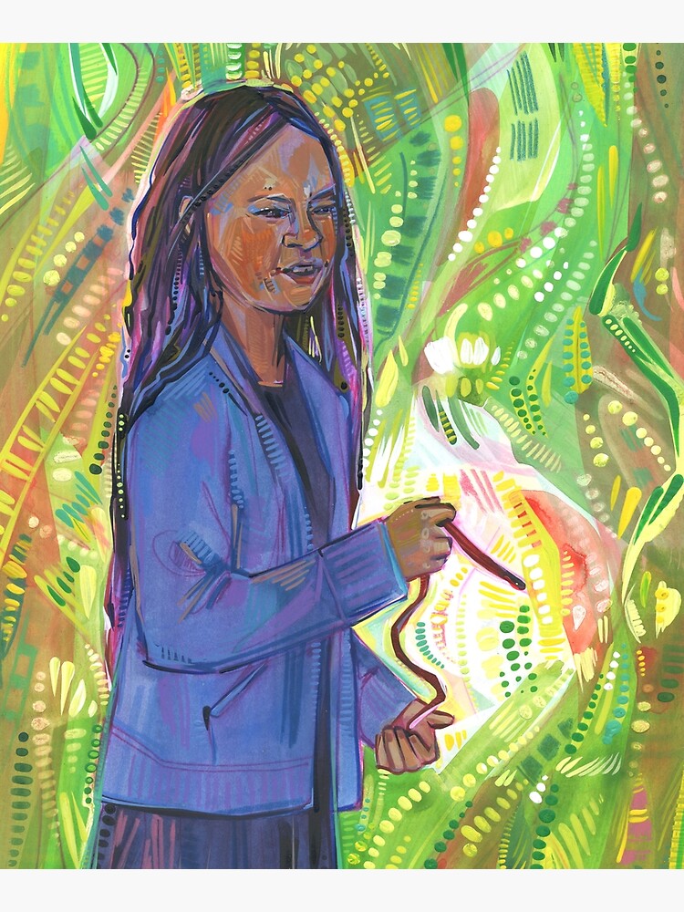 Girl with Snake Painting - 2020 by gwennpaints