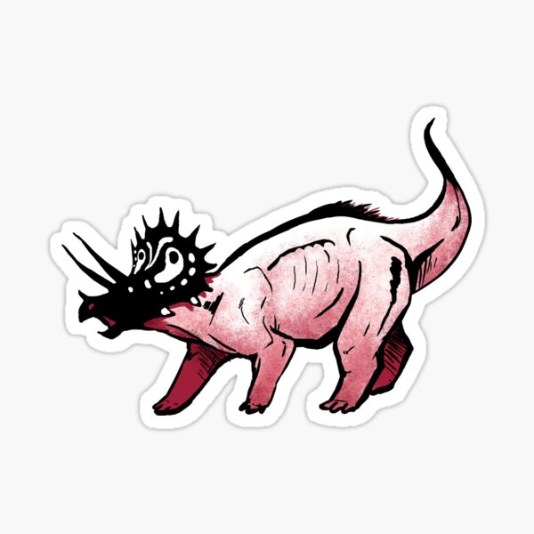 Graphic Triceratops Sticker