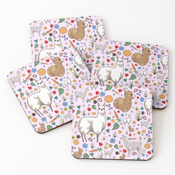 Item preview, Llamas in Pink designed and sold by Nemki.