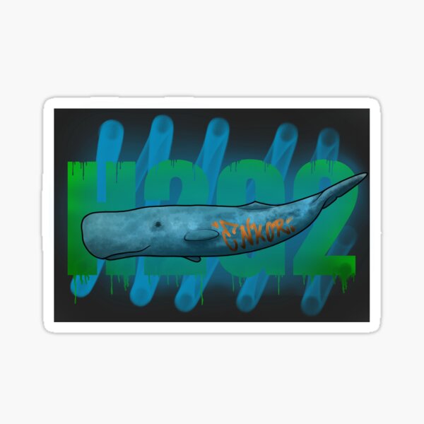 H2G2 whale Sticker
